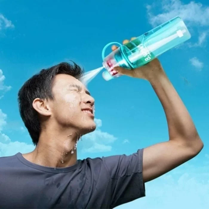 Stay Cool and Hydrated with a Water Bottle with Water Spray