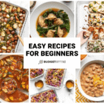 Easy Recipes Everyone Can Make at Home featuring simple homemade meals prepared with everyday ingredients, quick cooking methods, fresh vegetables, easy dinner ideas, and beginner-friendly recipes designed for busy families and home cooks.