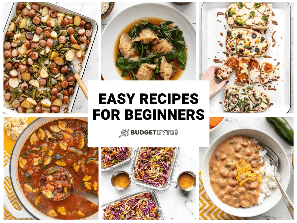 Easy Recipes Everyone Can Make at Home featuring simple homemade meals prepared with everyday ingredients, quick cooking methods, fresh vegetables, easy dinner ideas, and beginner-friendly recipes designed for busy families and home cooks.